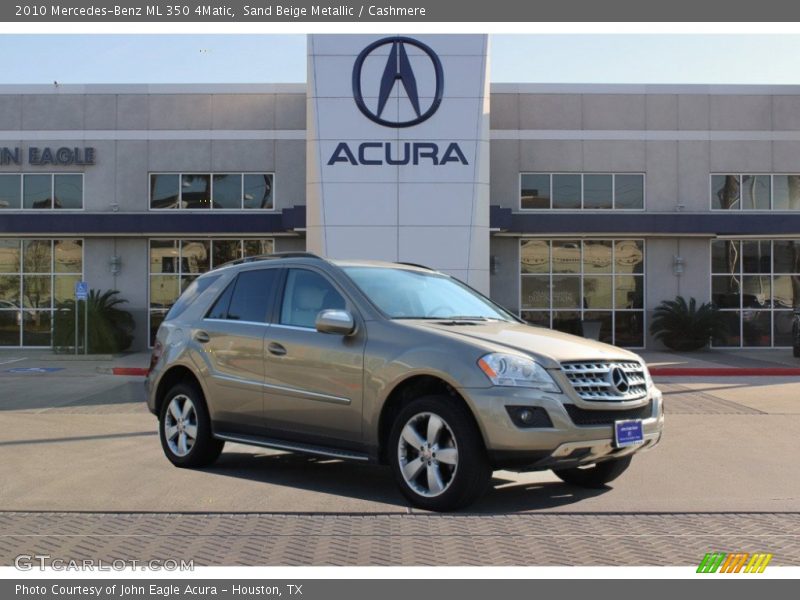 Sand Beige Metallic / Cashmere 2010 Mercedes-Benz ML 350 4Matic