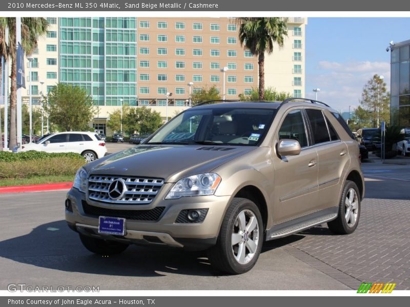 Sand Beige Metallic / Cashmere 2010 Mercedes-Benz ML 350 4Matic