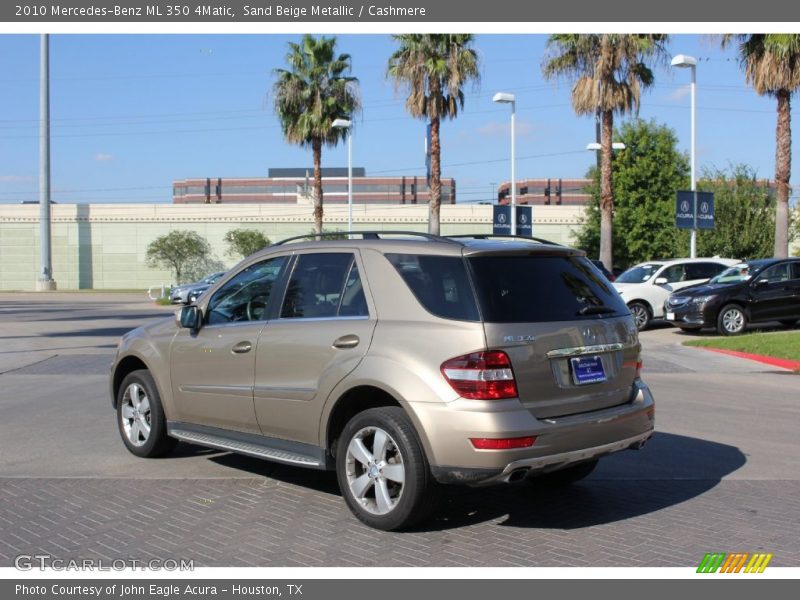 Sand Beige Metallic / Cashmere 2010 Mercedes-Benz ML 350 4Matic