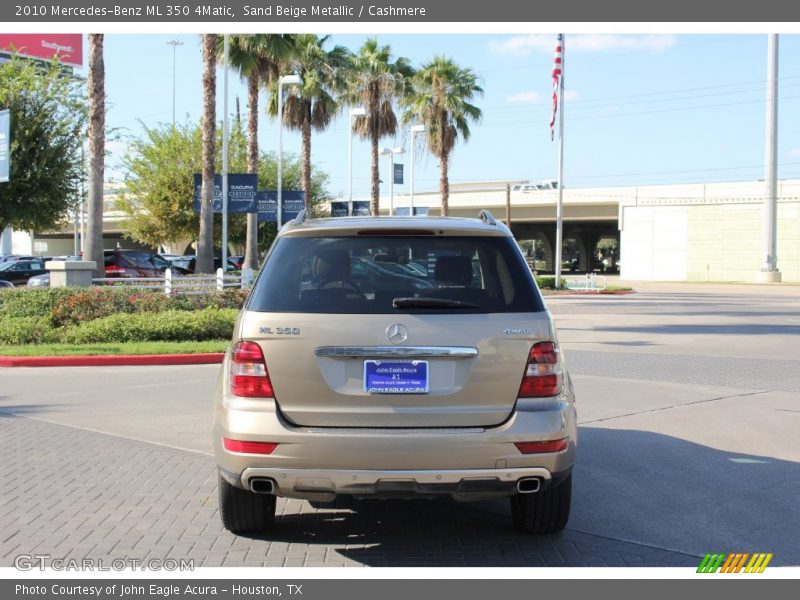 Sand Beige Metallic / Cashmere 2010 Mercedes-Benz ML 350 4Matic