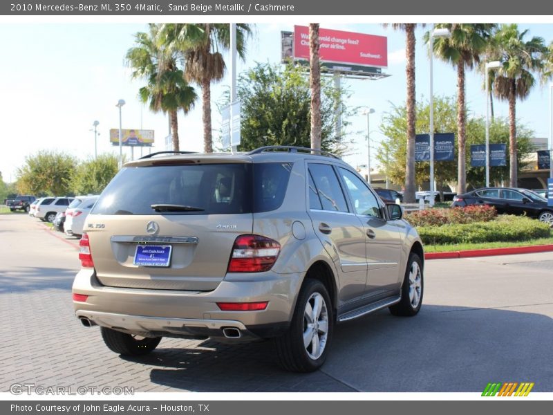 Sand Beige Metallic / Cashmere 2010 Mercedes-Benz ML 350 4Matic