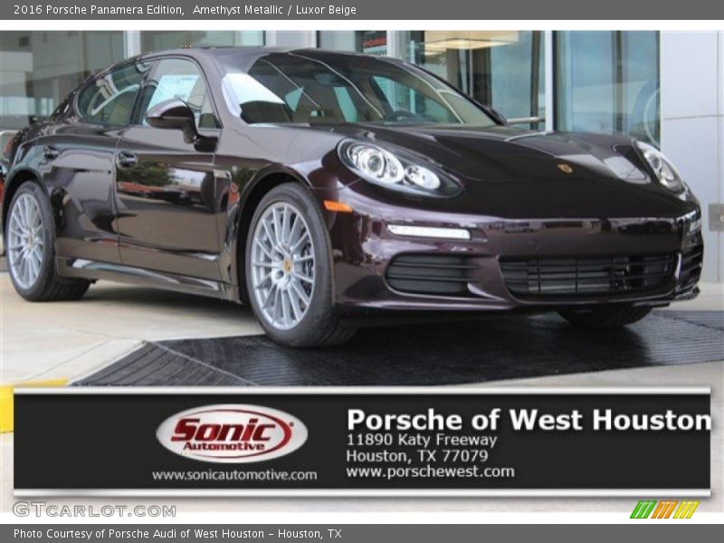 Amethyst Metallic / Luxor Beige 2016 Porsche Panamera Edition