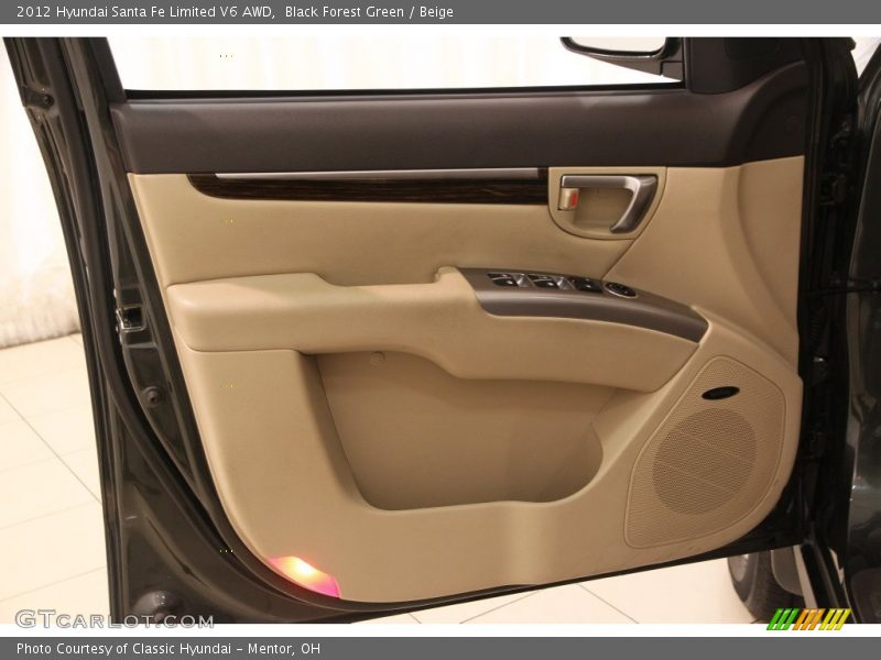 Black Forest Green / Beige 2012 Hyundai Santa Fe Limited V6 AWD