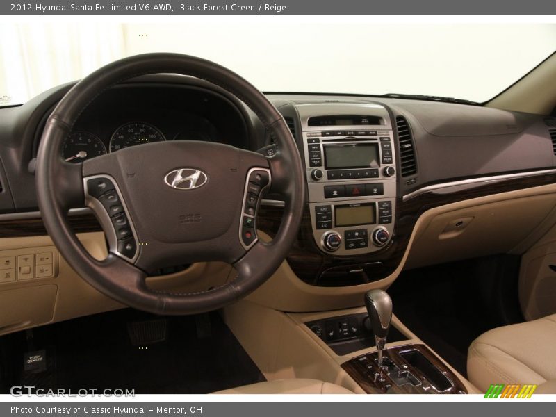 Black Forest Green / Beige 2012 Hyundai Santa Fe Limited V6 AWD