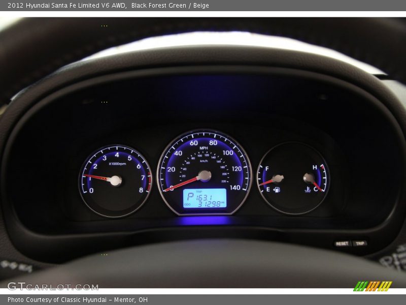 Black Forest Green / Beige 2012 Hyundai Santa Fe Limited V6 AWD