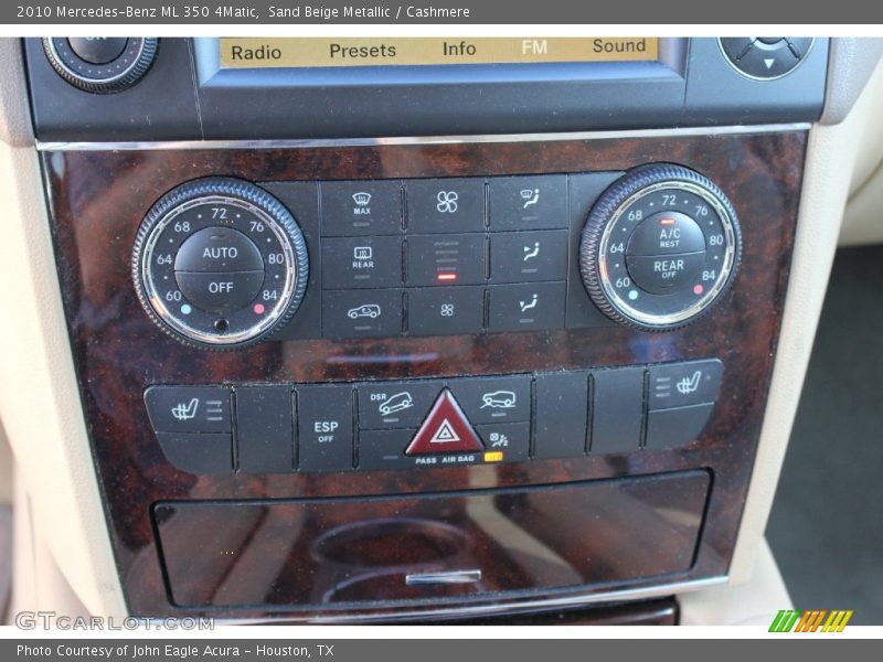 Sand Beige Metallic / Cashmere 2010 Mercedes-Benz ML 350 4Matic