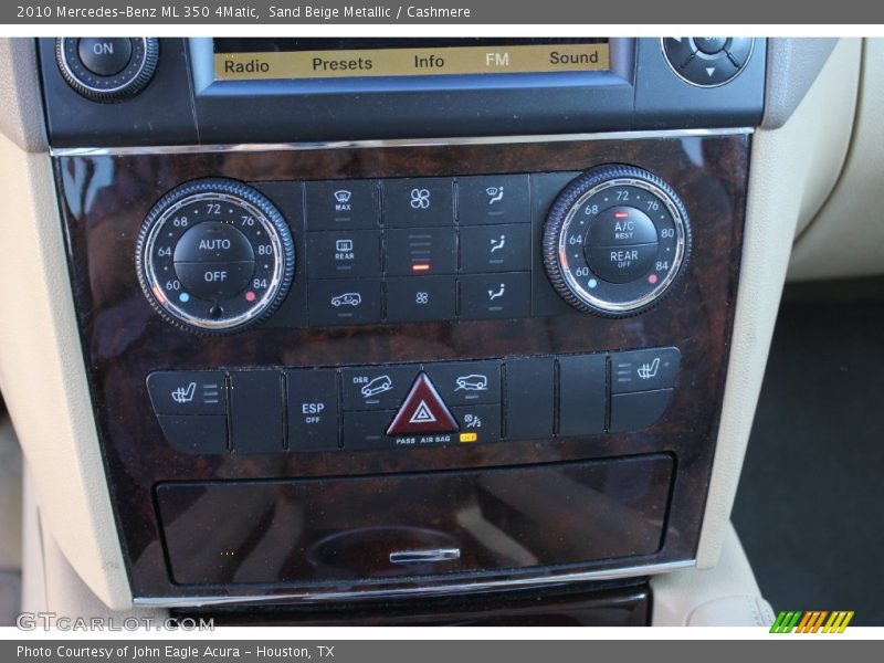 Sand Beige Metallic / Cashmere 2010 Mercedes-Benz ML 350 4Matic