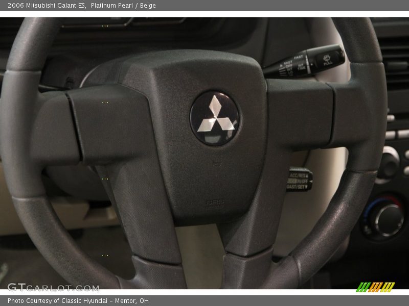 Platinum Pearl / Beige 2006 Mitsubishi Galant ES