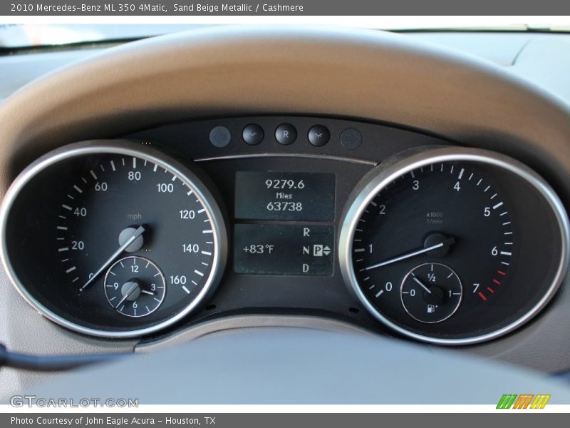 Sand Beige Metallic / Cashmere 2010 Mercedes-Benz ML 350 4Matic