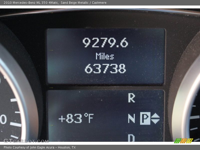 Sand Beige Metallic / Cashmere 2010 Mercedes-Benz ML 350 4Matic