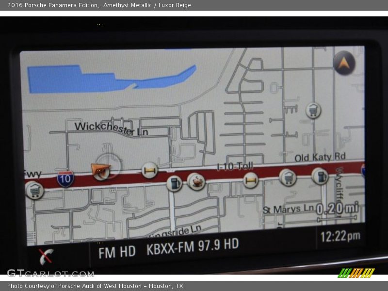Navigation of 2016 Panamera Edition