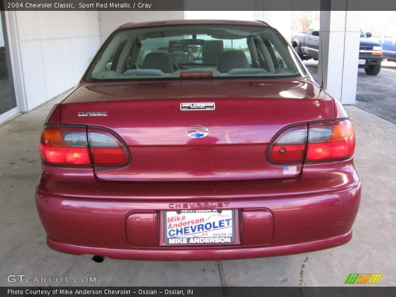Sport Red Metallic / Gray 2004 Chevrolet Classic