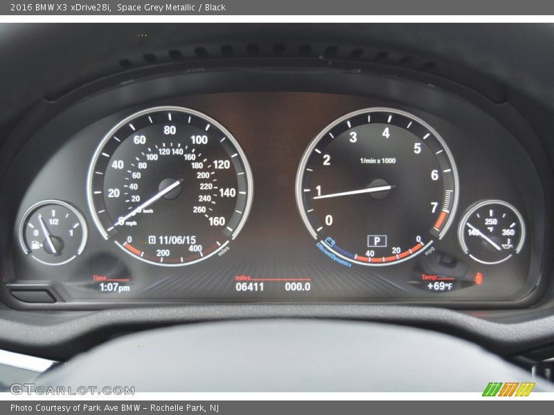 Space Grey Metallic / Black 2016 BMW X3 xDrive28i