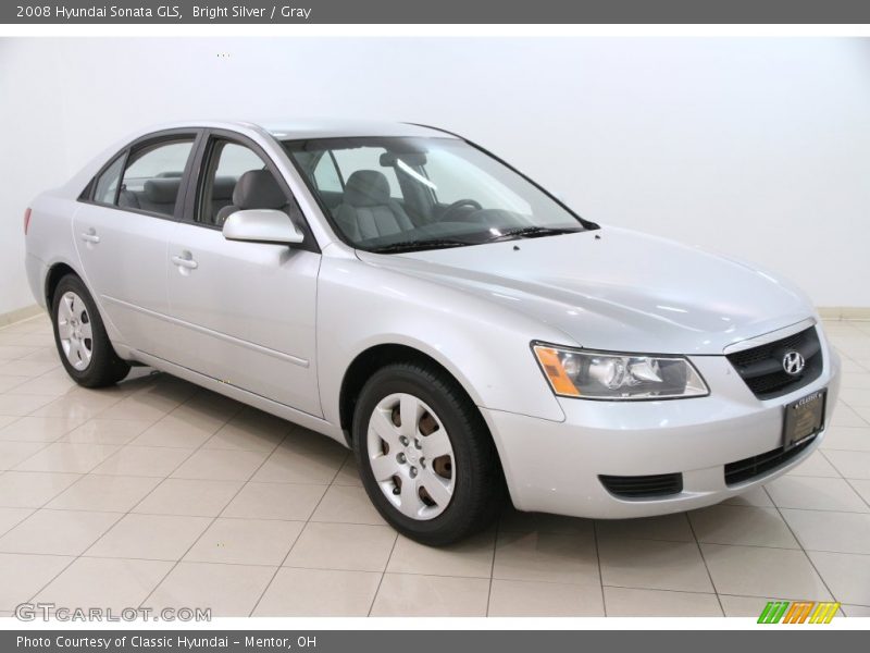 Bright Silver / Gray 2008 Hyundai Sonata GLS