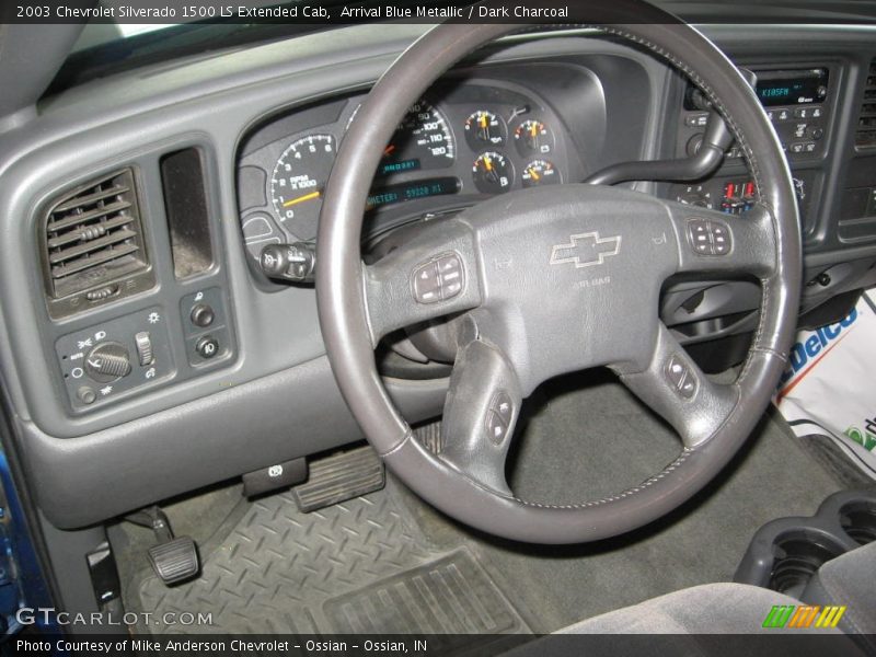 Arrival Blue Metallic / Dark Charcoal 2003 Chevrolet Silverado 1500 LS Extended Cab