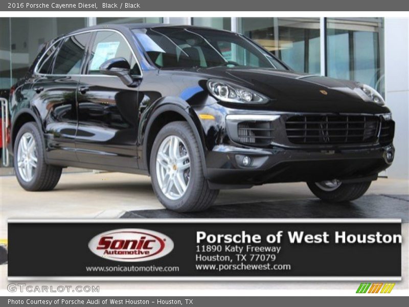 Black / Black 2016 Porsche Cayenne Diesel