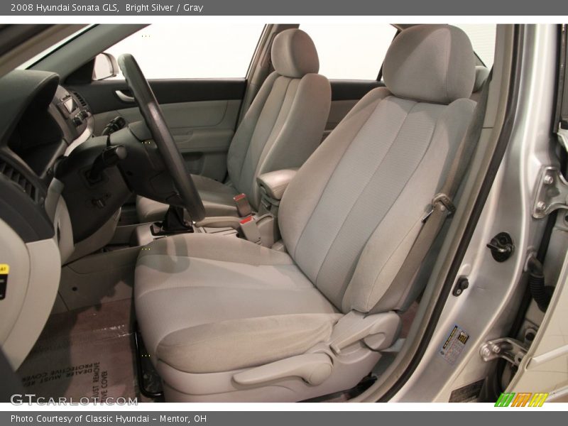 Bright Silver / Gray 2008 Hyundai Sonata GLS