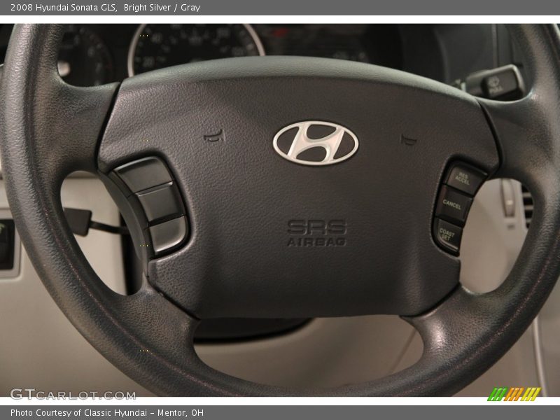 Bright Silver / Gray 2008 Hyundai Sonata GLS