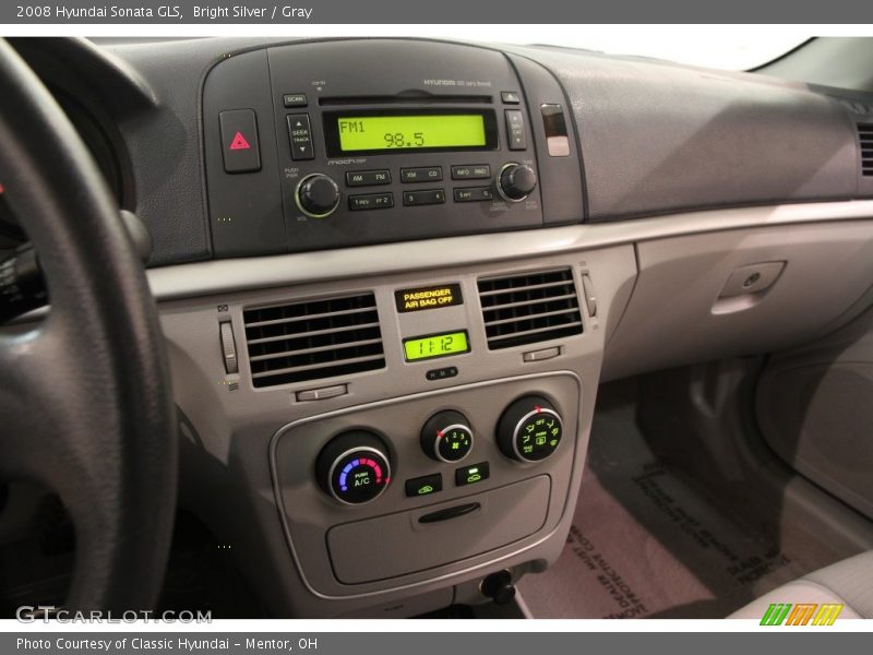 Bright Silver / Gray 2008 Hyundai Sonata GLS