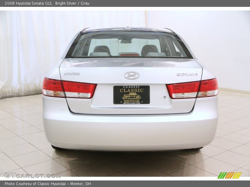 Bright Silver / Gray 2008 Hyundai Sonata GLS