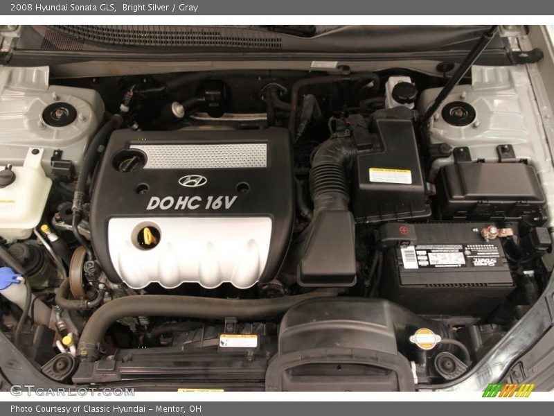 Bright Silver / Gray 2008 Hyundai Sonata GLS