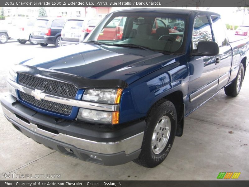 Arrival Blue Metallic / Dark Charcoal 2003 Chevrolet Silverado 1500 LS Extended Cab