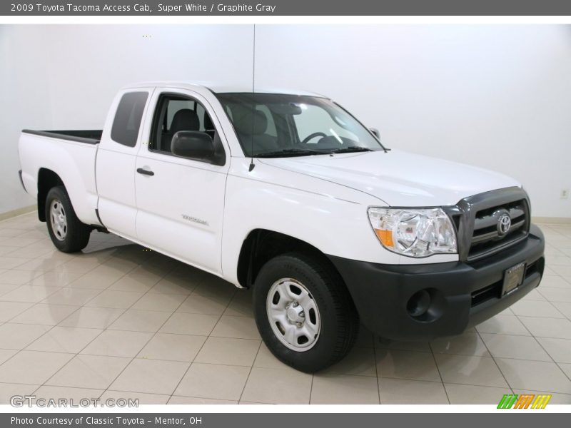 Super White / Graphite Gray 2009 Toyota Tacoma Access Cab