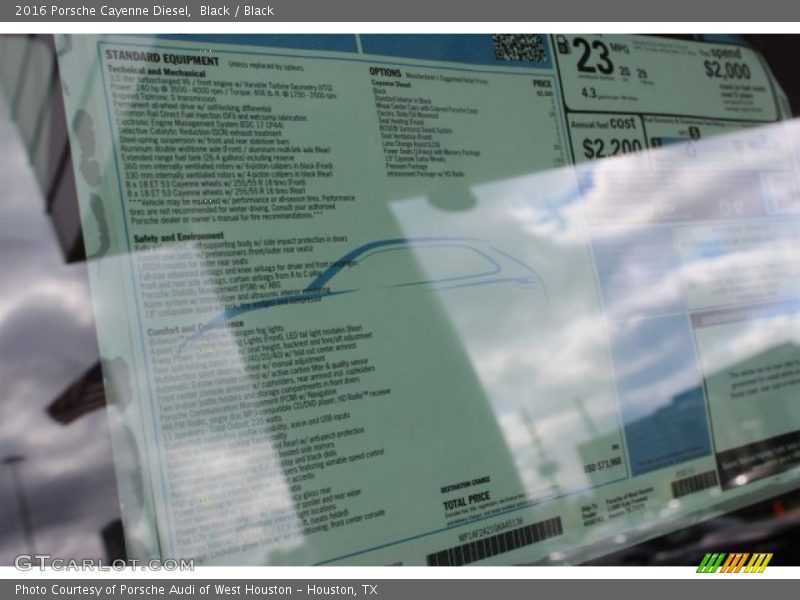 Black / Black 2016 Porsche Cayenne Diesel