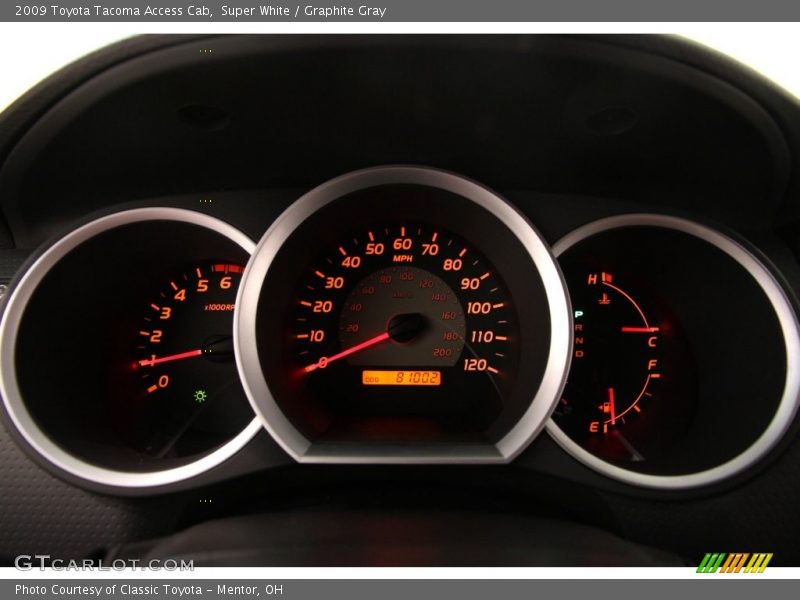 Super White / Graphite Gray 2009 Toyota Tacoma Access Cab