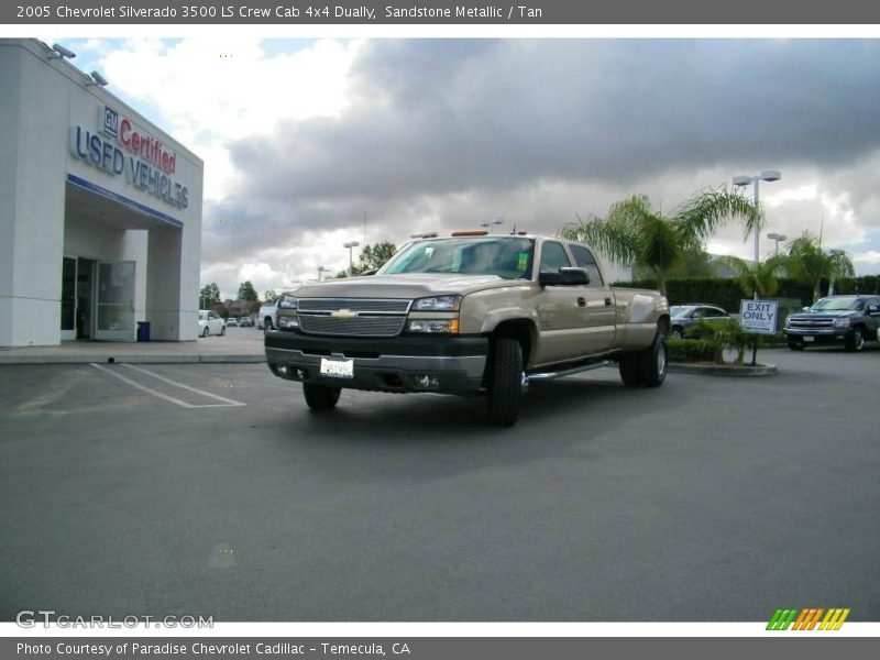 Sandstone Metallic / Tan 2005 Chevrolet Silverado 3500 LS Crew Cab 4x4 Dually