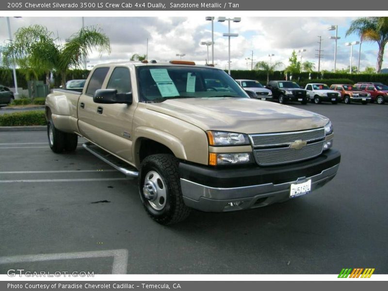 Sandstone Metallic / Tan 2005 Chevrolet Silverado 3500 LS Crew Cab 4x4 Dually