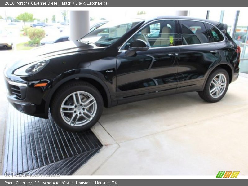 Black / Black/Luxor Beige 2016 Porsche Cayenne Diesel