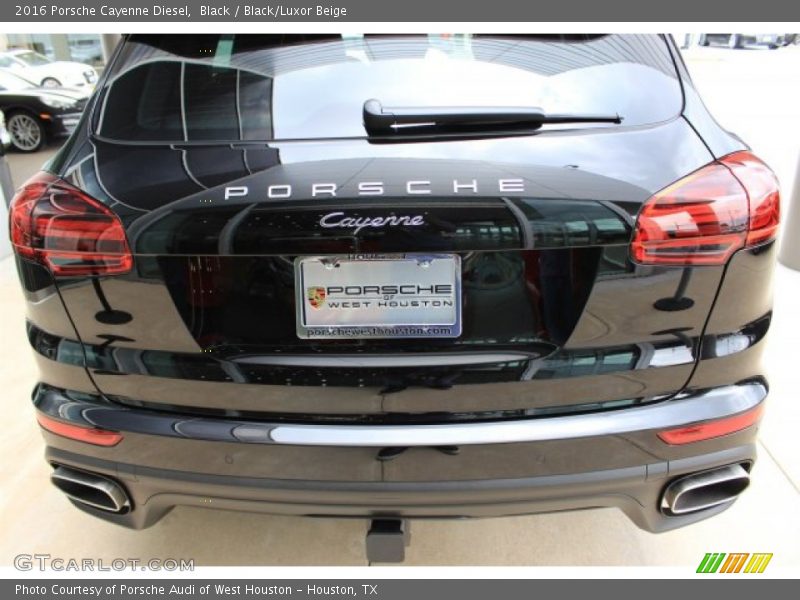 Black / Black/Luxor Beige 2016 Porsche Cayenne Diesel