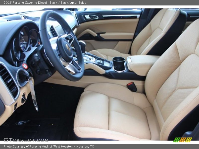  2016 Cayenne Diesel Black/Luxor Beige Interior