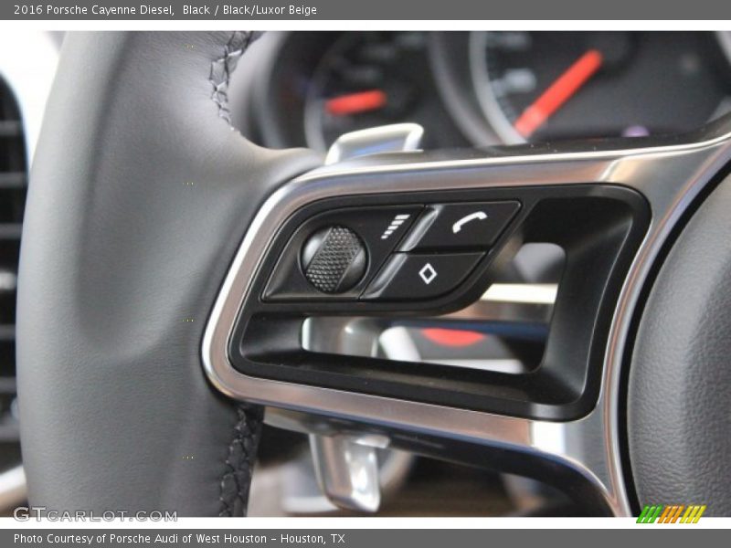 Black / Black/Luxor Beige 2016 Porsche Cayenne Diesel