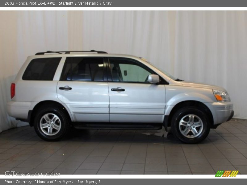 Starlight Silver Metallic / Gray 2003 Honda Pilot EX-L 4WD