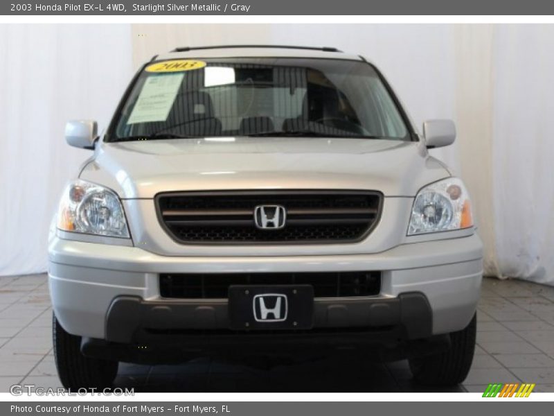Starlight Silver Metallic / Gray 2003 Honda Pilot EX-L 4WD