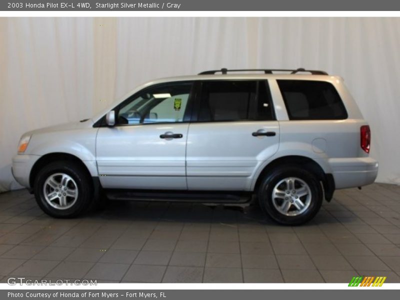 Starlight Silver Metallic / Gray 2003 Honda Pilot EX-L 4WD