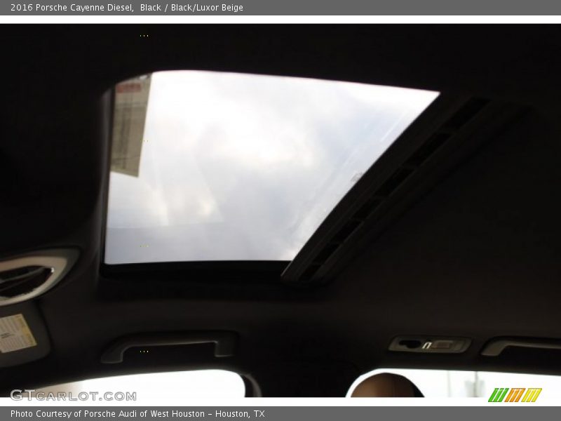 Black / Black/Luxor Beige 2016 Porsche Cayenne Diesel