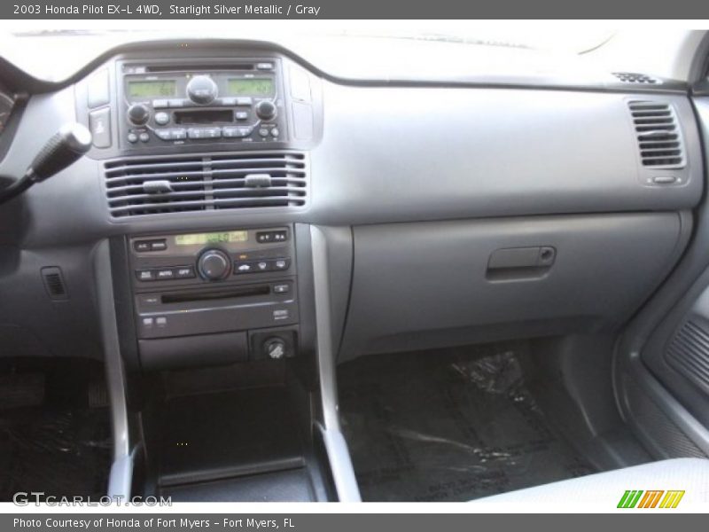 Starlight Silver Metallic / Gray 2003 Honda Pilot EX-L 4WD