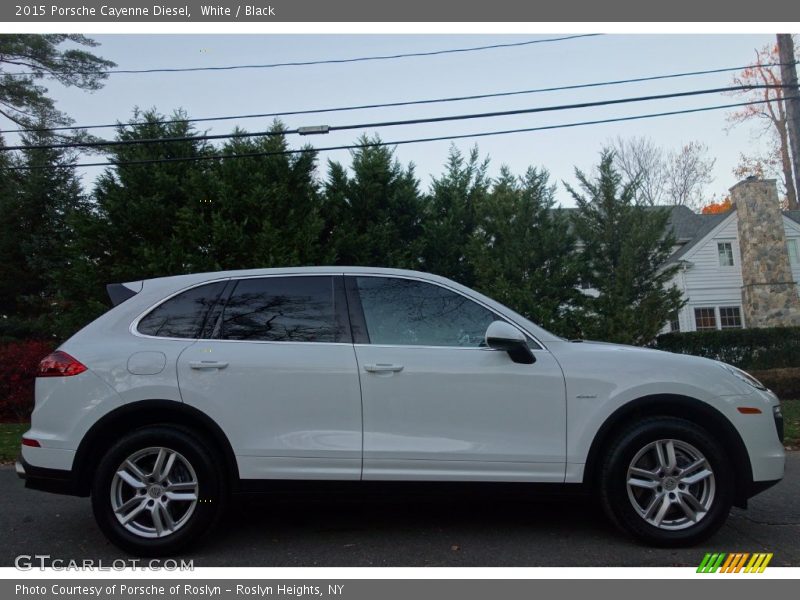 White / Black 2015 Porsche Cayenne Diesel