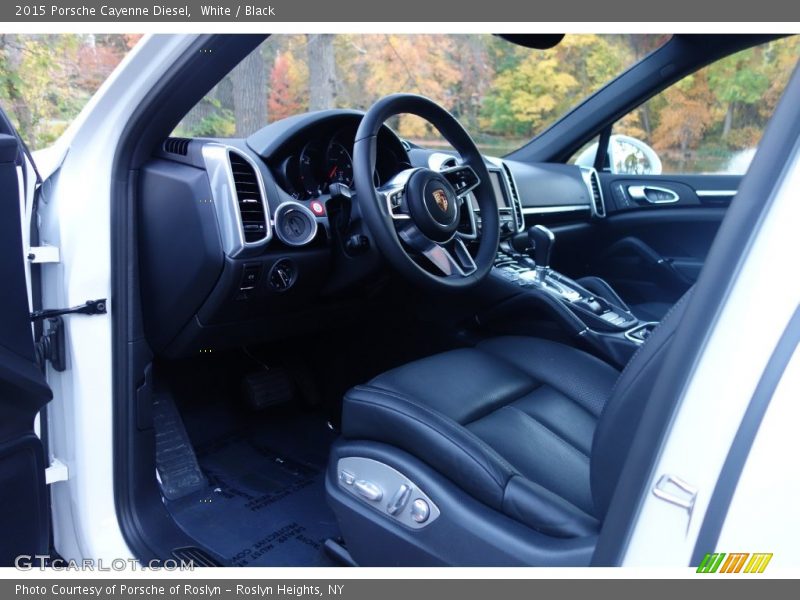 White / Black 2015 Porsche Cayenne Diesel