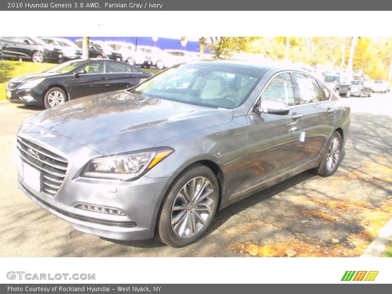 Parisian Gray / Ivory 2016 Hyundai Genesis 3.8 AWD