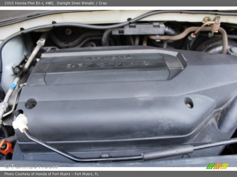 Starlight Silver Metallic / Gray 2003 Honda Pilot EX-L 4WD