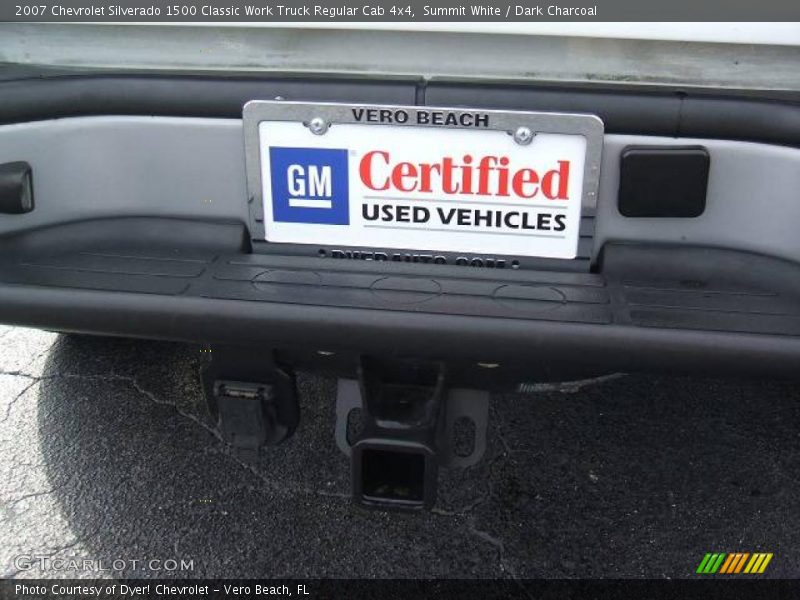 Summit White / Dark Charcoal 2007 Chevrolet Silverado 1500 Classic Work Truck Regular Cab 4x4
