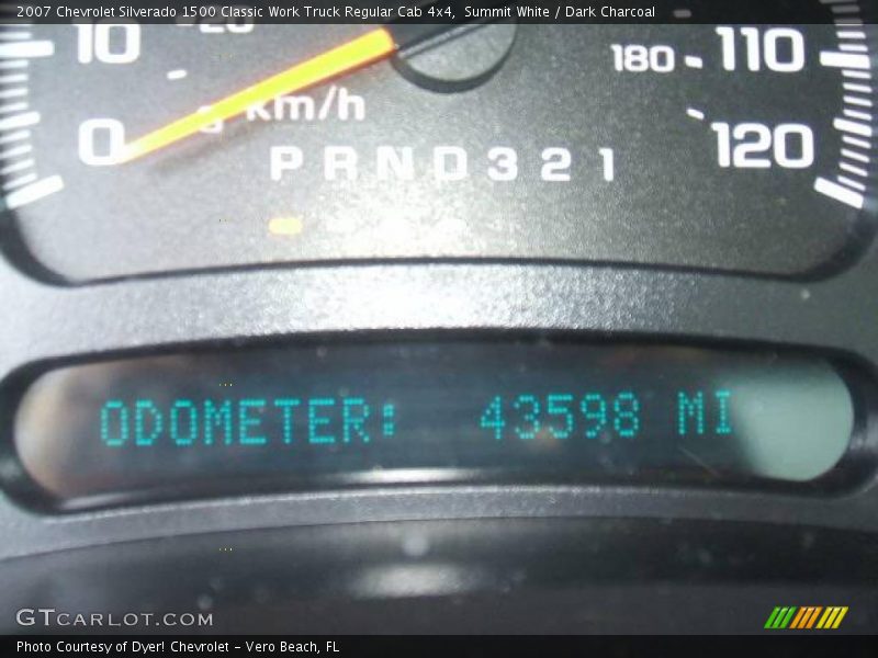 Summit White / Dark Charcoal 2007 Chevrolet Silverado 1500 Classic Work Truck Regular Cab 4x4