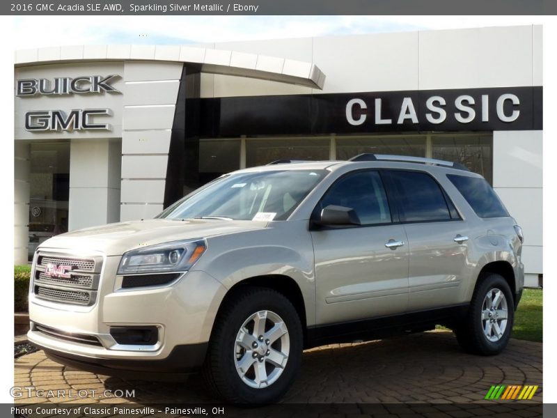 Sparkling Silver Metallic / Ebony 2016 GMC Acadia SLE AWD