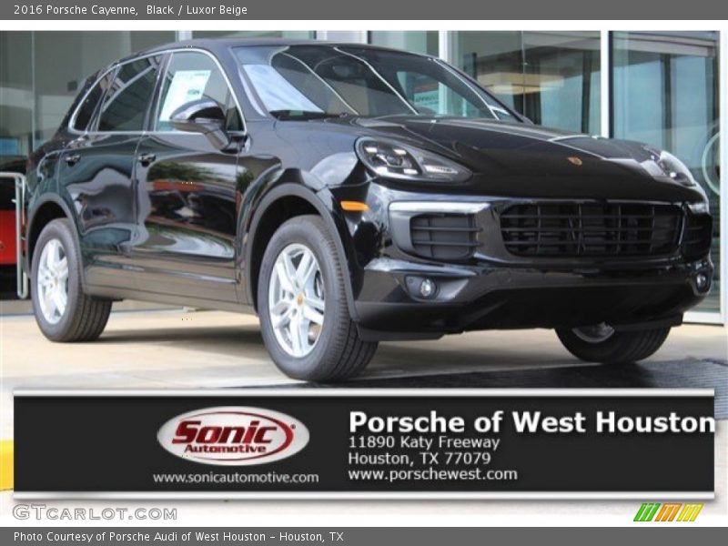 Black / Luxor Beige 2016 Porsche Cayenne