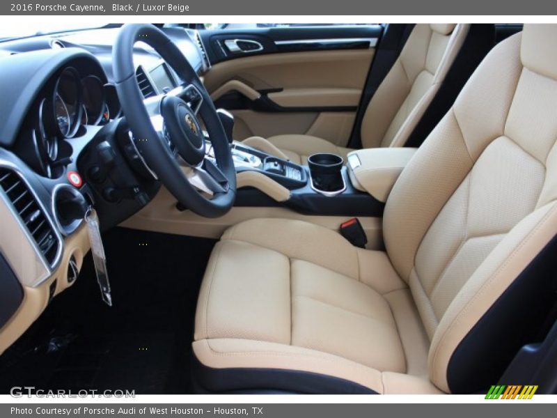 Black / Luxor Beige 2016 Porsche Cayenne