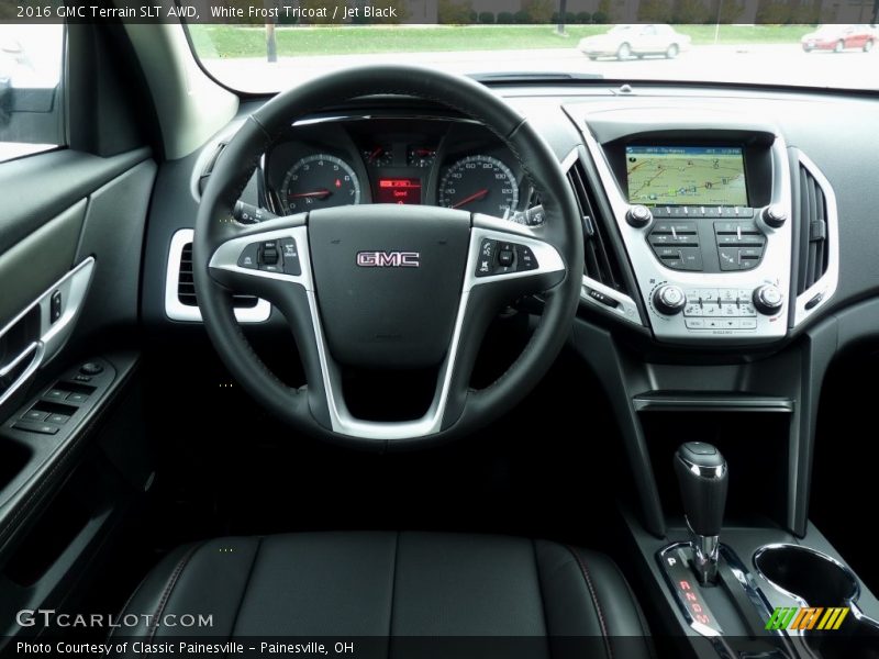 White Frost Tricoat / Jet Black 2016 GMC Terrain SLT AWD